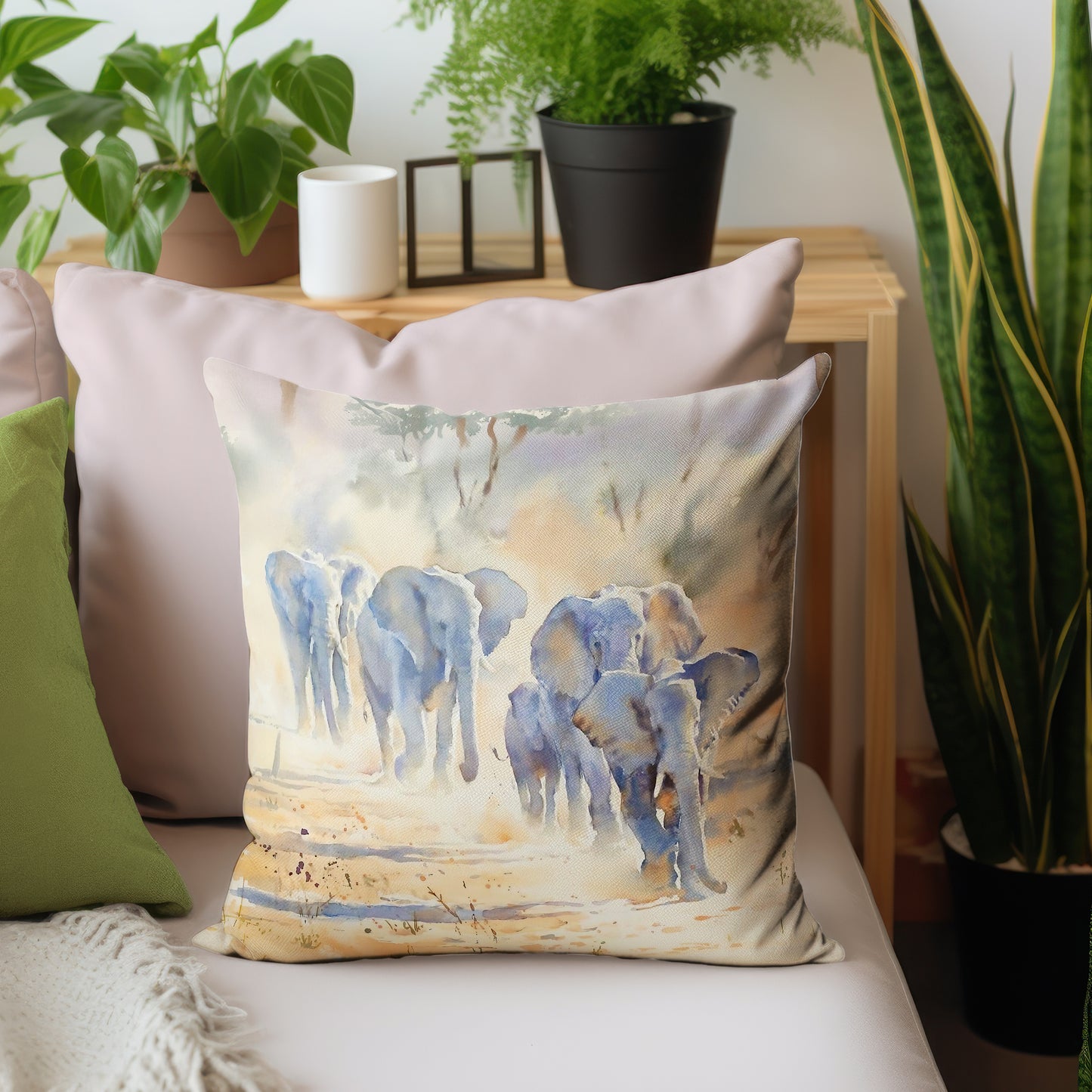Wildlife Elephant Herd Luxury Scatter
