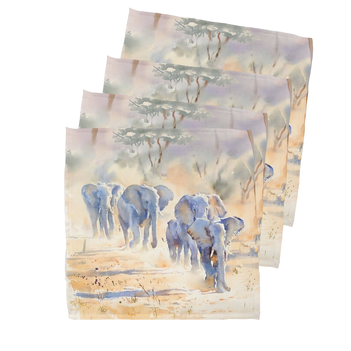 Wildlife Elephant Herd Napkins