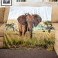 Wildlife Elephant Light Weight Fleece Blanket
