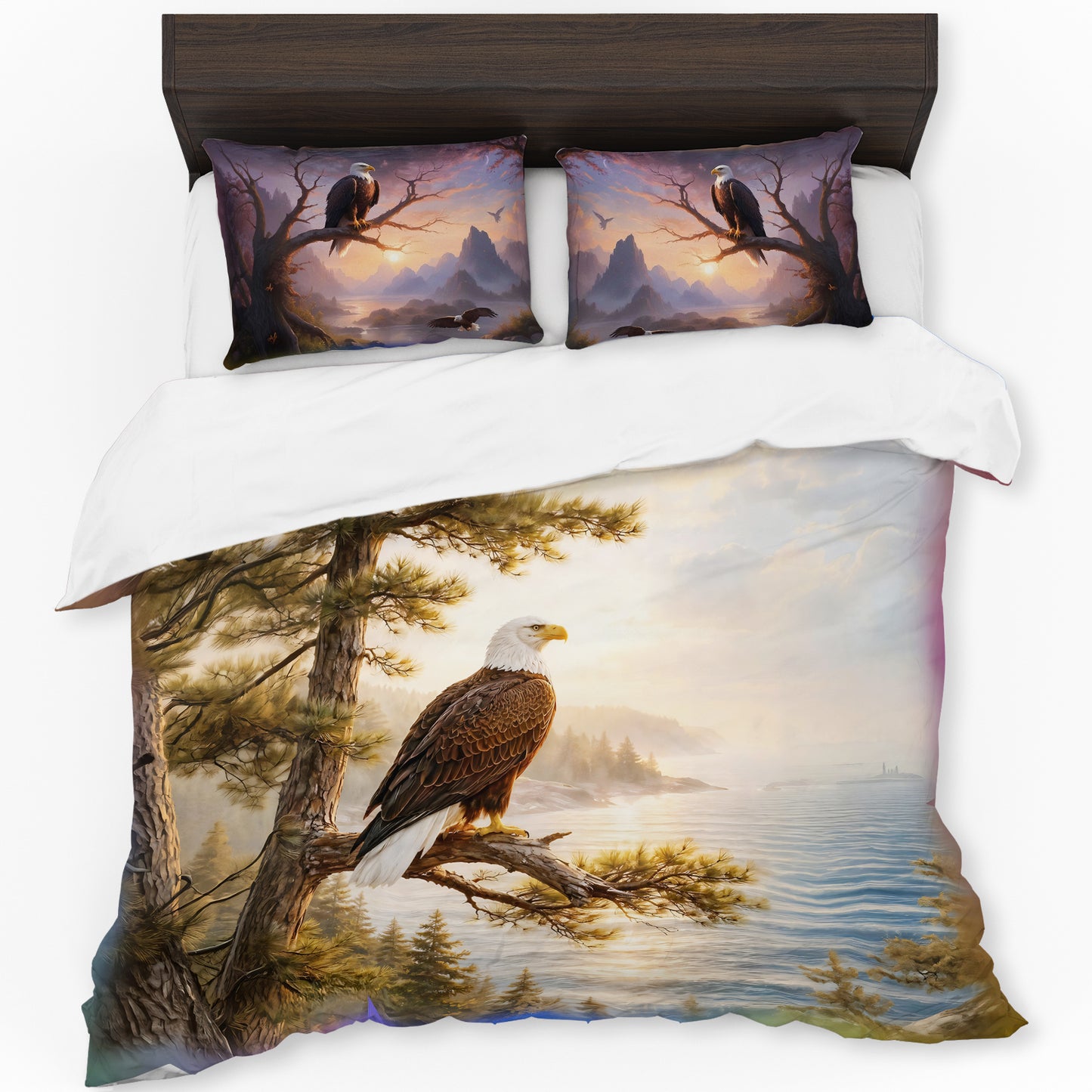 Wildlife Fish Eagle Duvet Cover Set