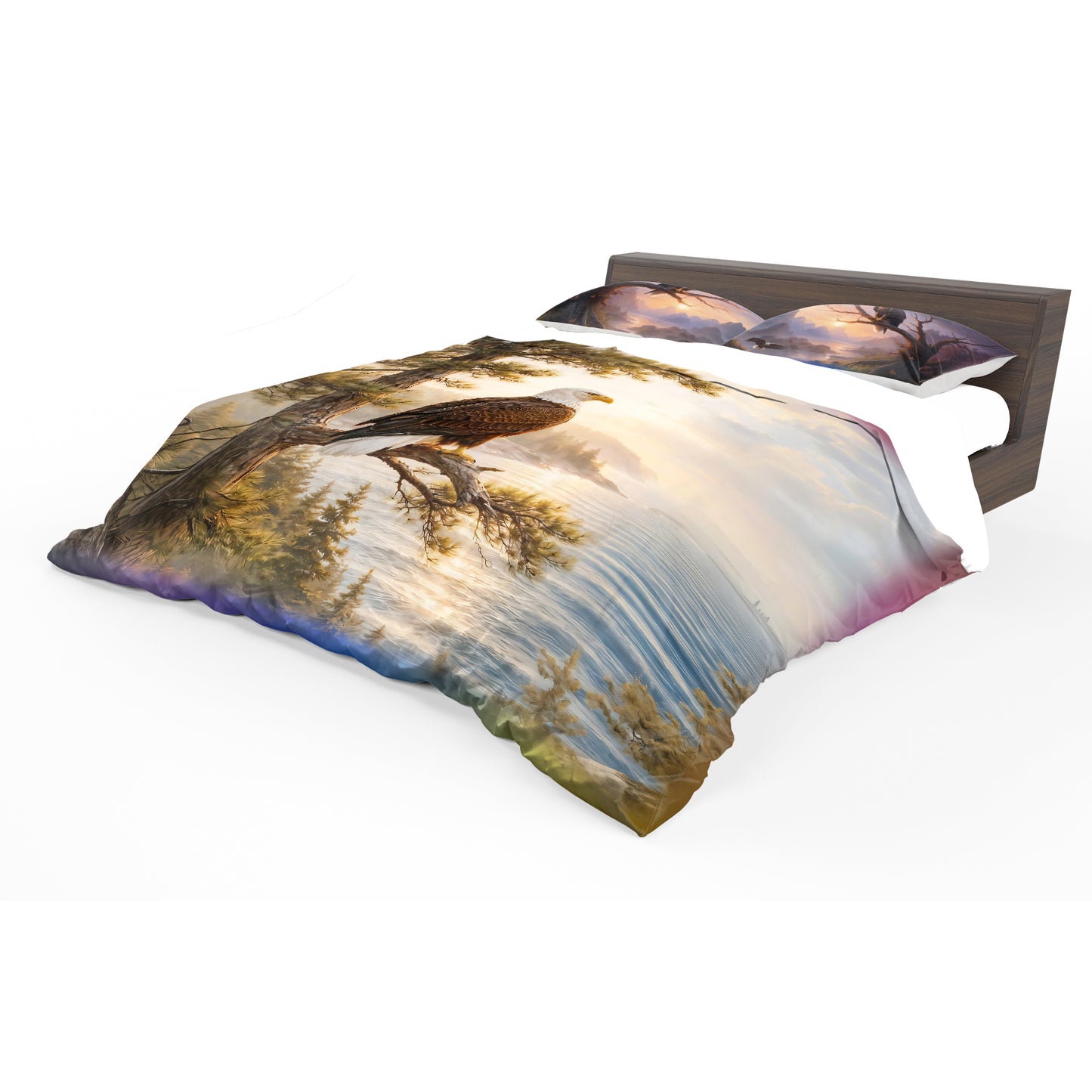 Wildlife Fish Eagle Duvet Cover Set