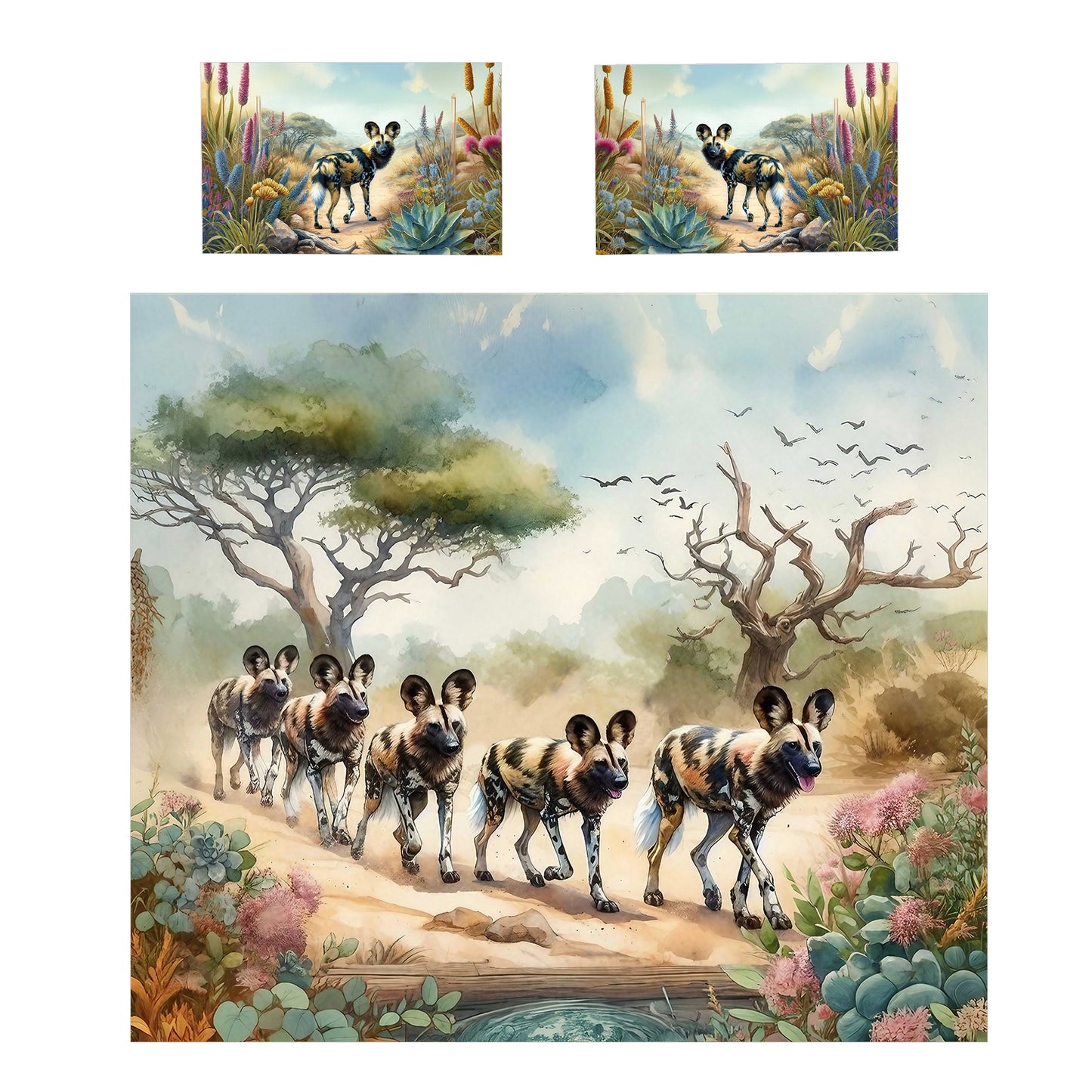 Wildlife Follow the Leader Duvet Cover Set