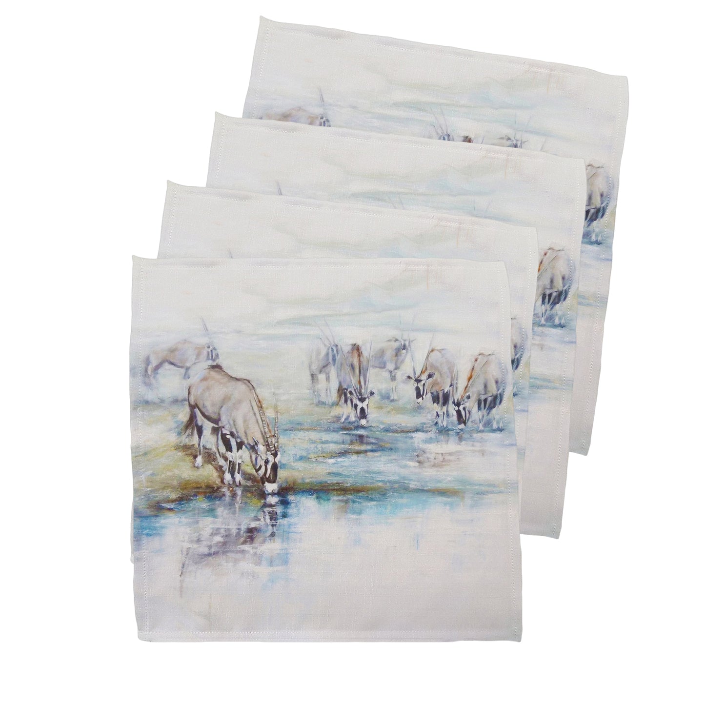 Wildlife Gemsbok Waterhole Napkins