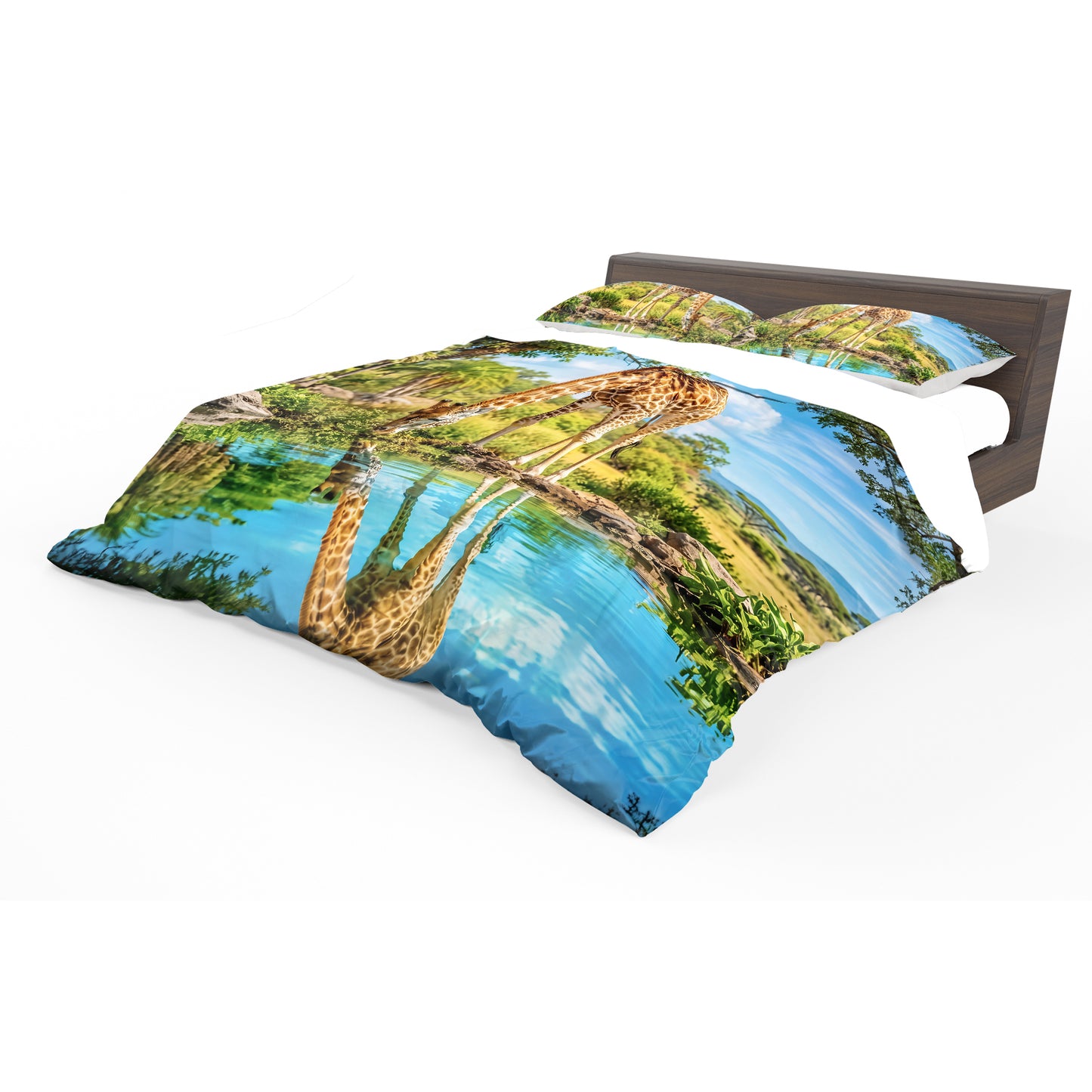 Wildlife Giraffe Oasis Duvet Cover Set