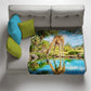 Wildlife Giraffe Oasis Light Weight Fleece Blanket