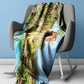 Wildlife Giraffe Oasis Light Weight Fleece Blanket