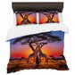 Wildlife Giraffe Pair Duvet Cover Set