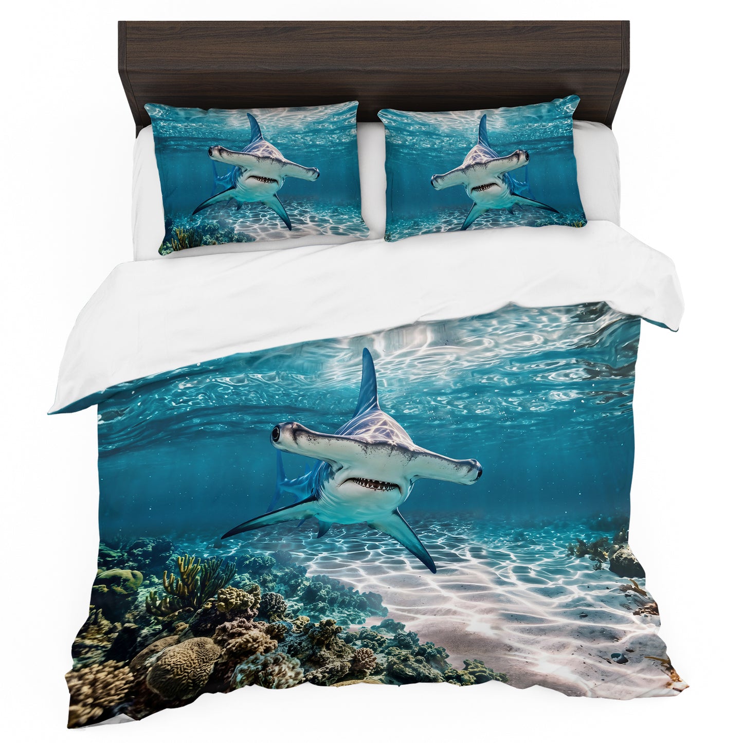 Wildlife Hammerhead Shark Duvet Cover Set