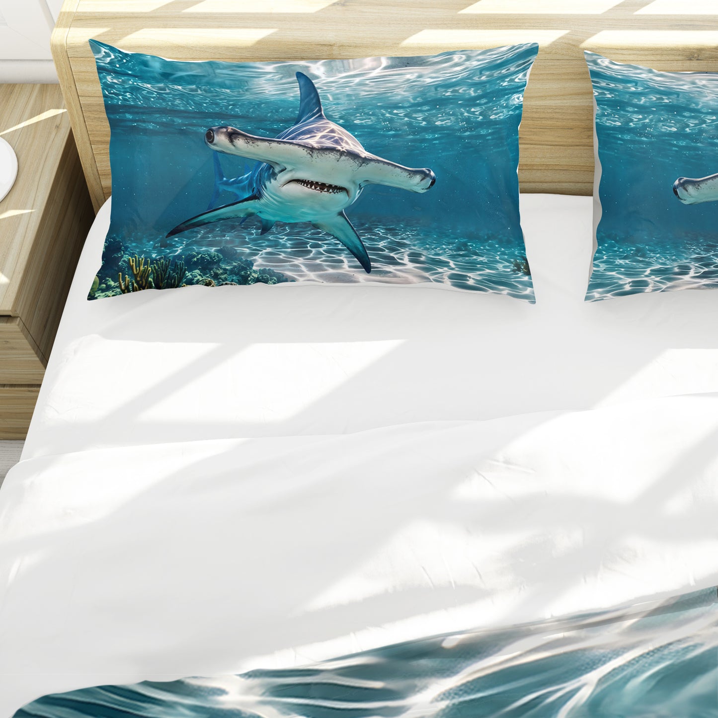 Wildlife Hammerhead Shark Duvet Cover Set