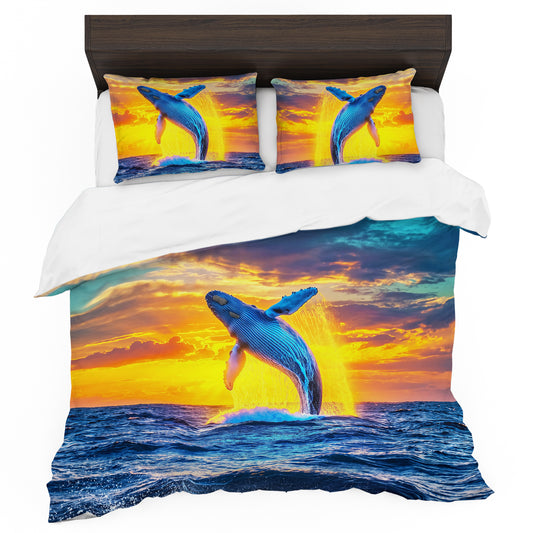 Wildlife Humpback Whale Duvet Cover Set
