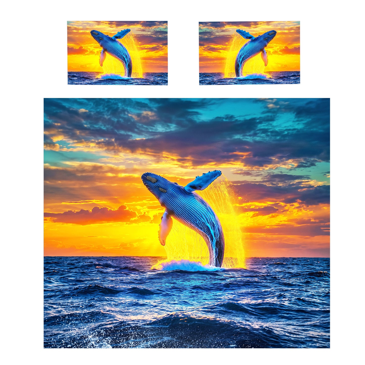 Wildlife Humpback Whale Duvet Cover Set