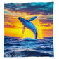 Wildlife Humpback Whale Light Weight Fleece Blanket