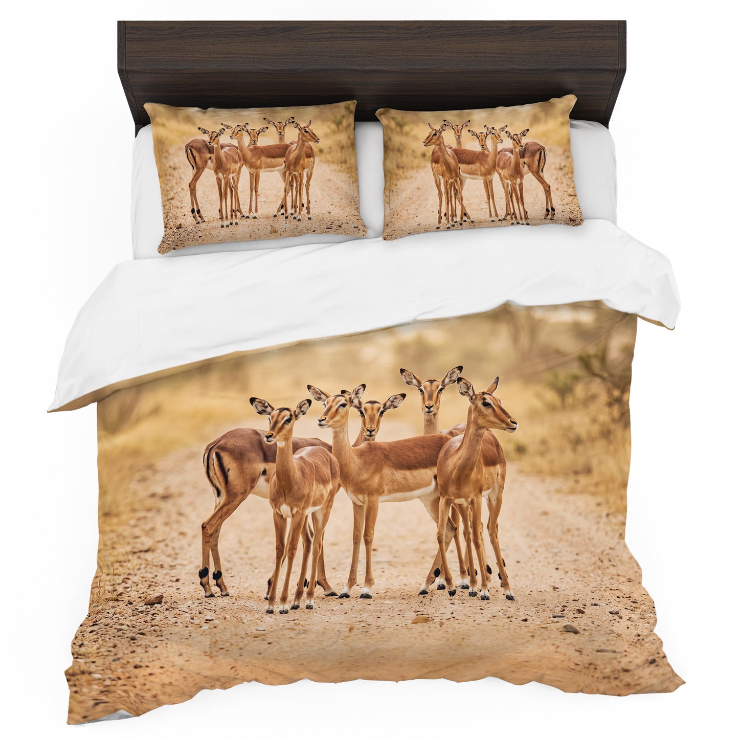 Wildlife Impalas Duvet Cover Set