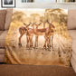 Wildlife Impalas Light Weight Fleece Blanket