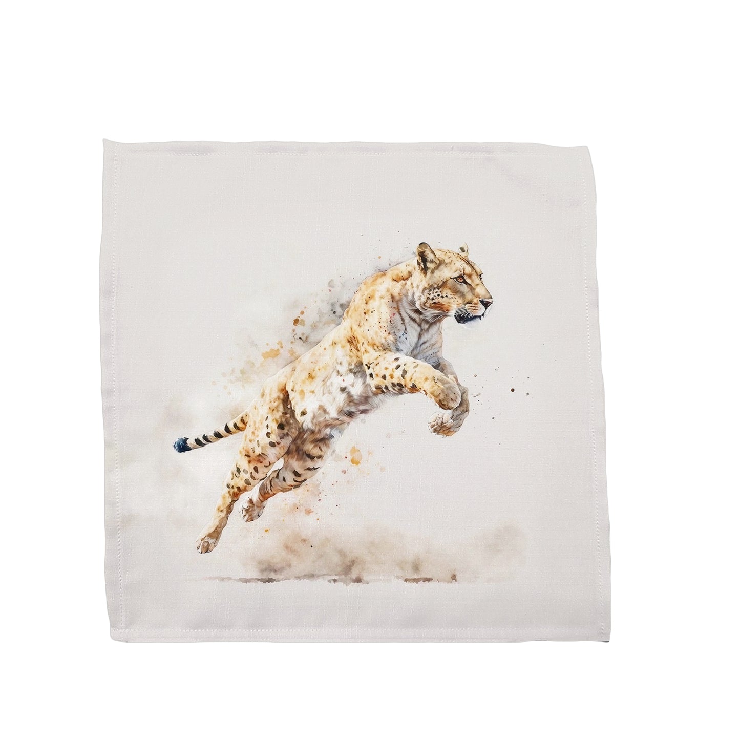 Wildlife Jumping Leopard Napkins