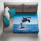 Wildlife Killer Whale Light Weight Fleece Blanket
