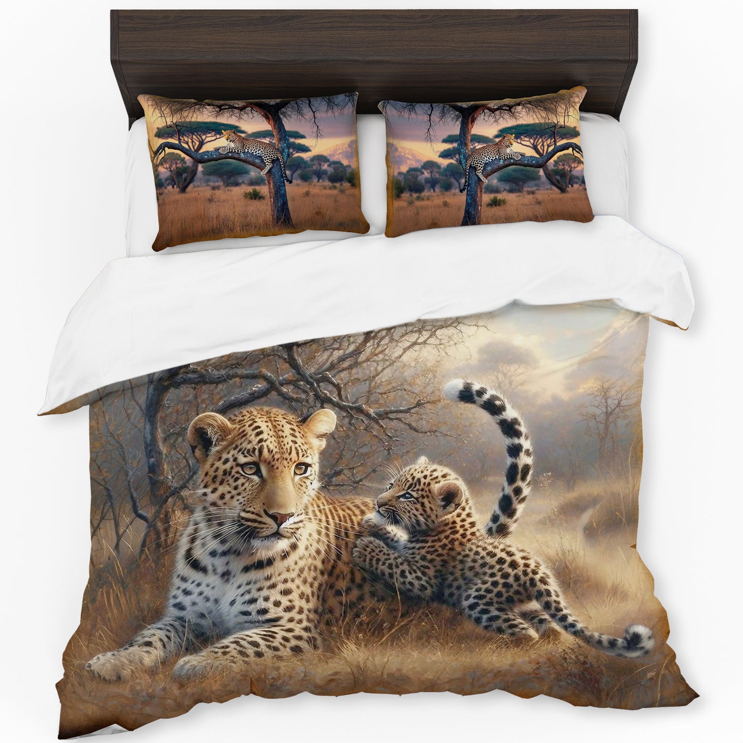 Wildlife Leopard Duvet Cover Set