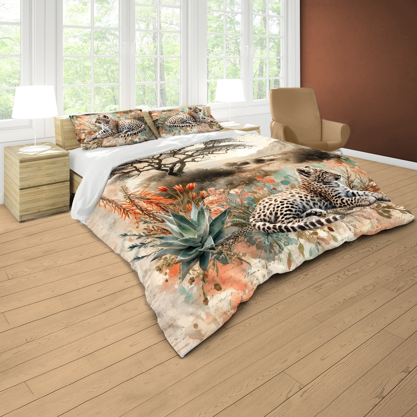 WildLife Leopard’s Journal Duvet Cover Set