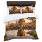 Wildlife Leopard's Reflection Duvet Cover Set