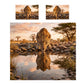 Wildlife Leopard's Reflection Duvet Cover Set