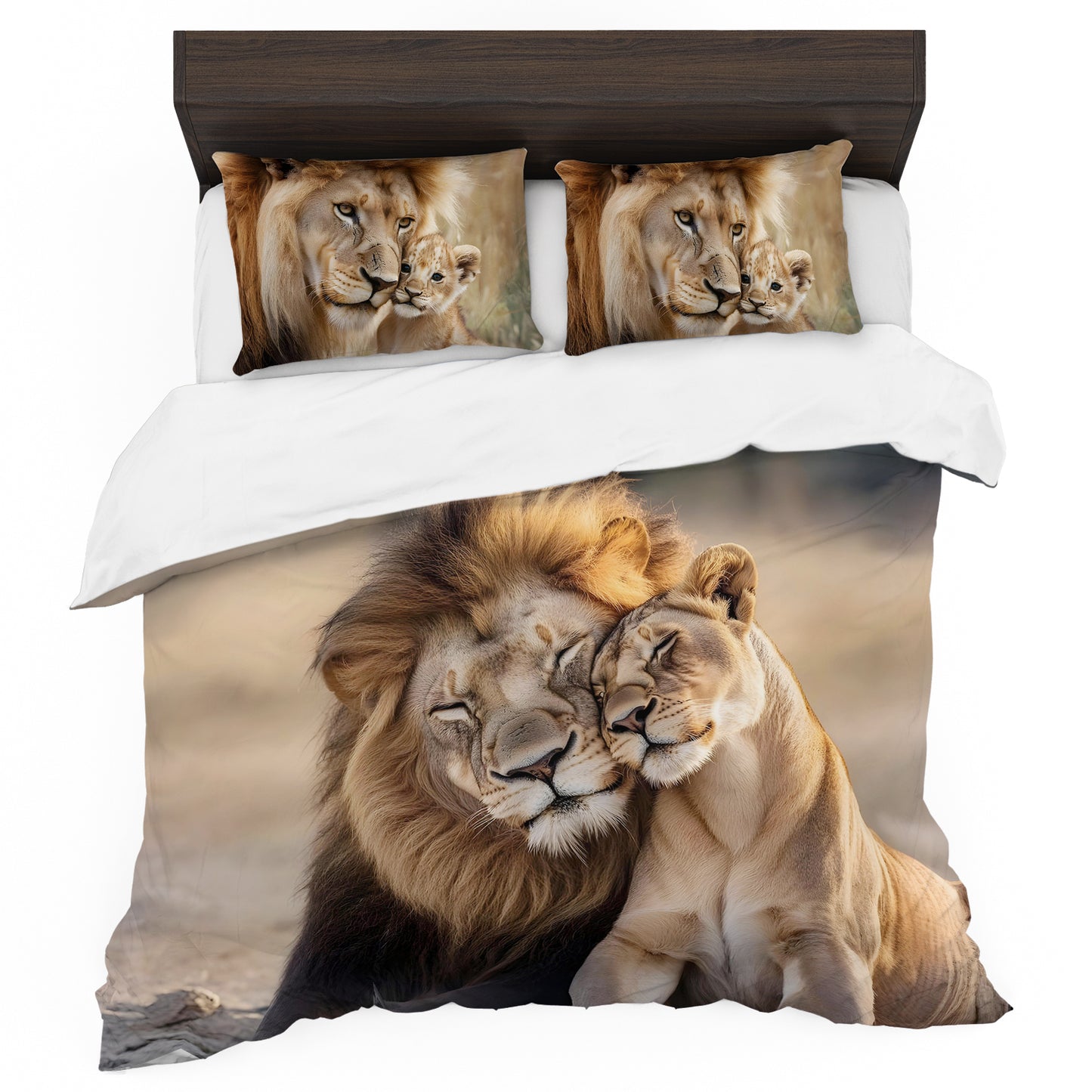 Wildlife Lion Savannah Sweethearts Duvet Cover Set