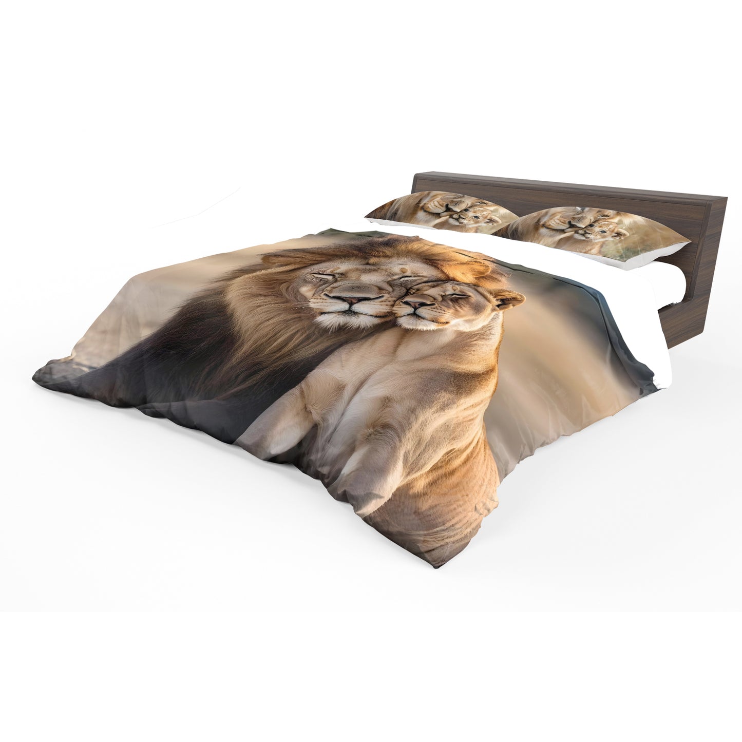 Wildlife Lion Savannah Sweethearts Duvet Cover Set