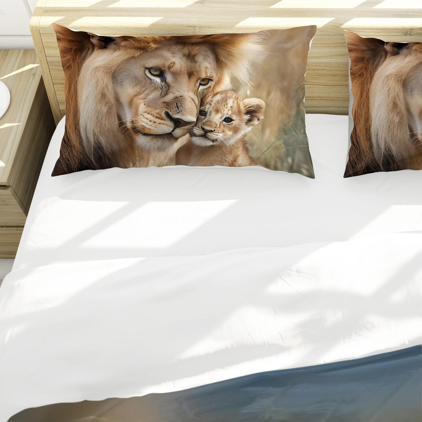 Wildlife Lion Savannah Sweethearts Duvet Cover Set