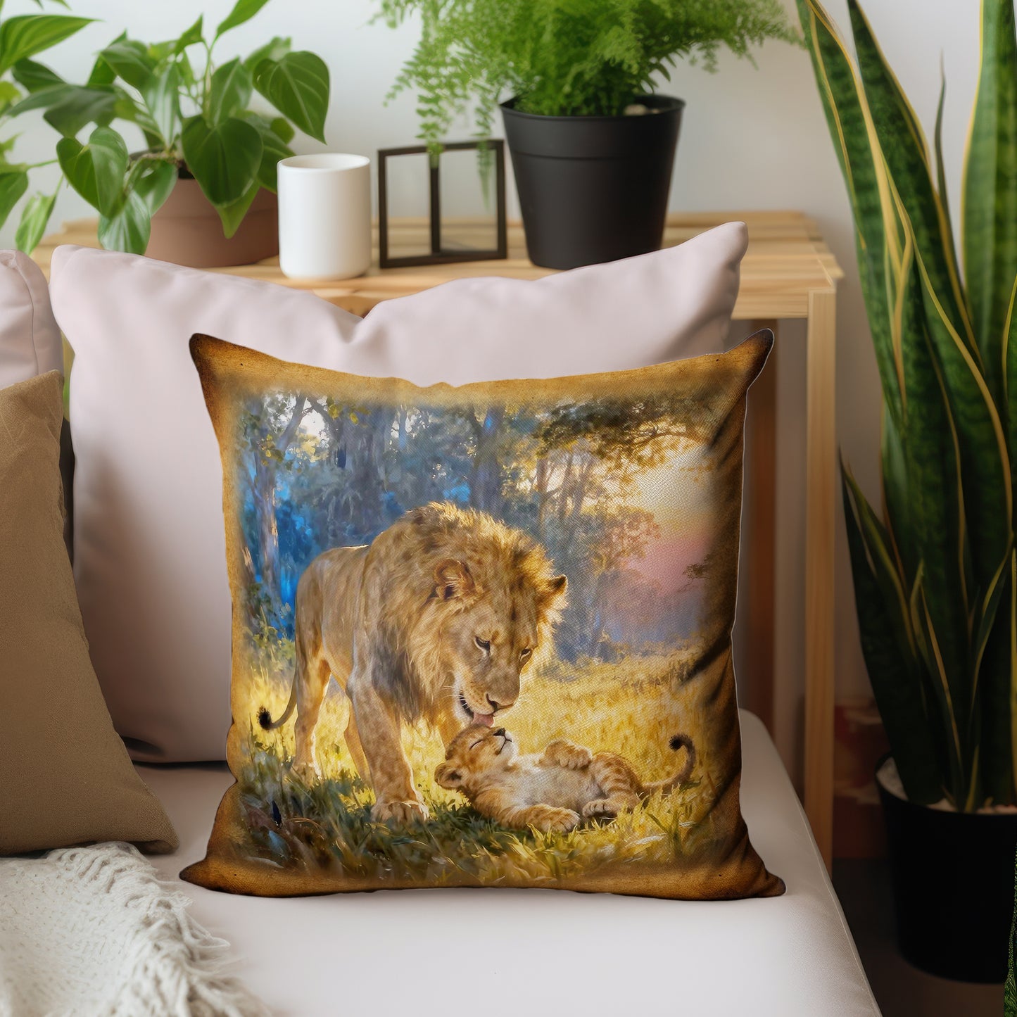 Wildlife Lion & Cub Luxury Scatter