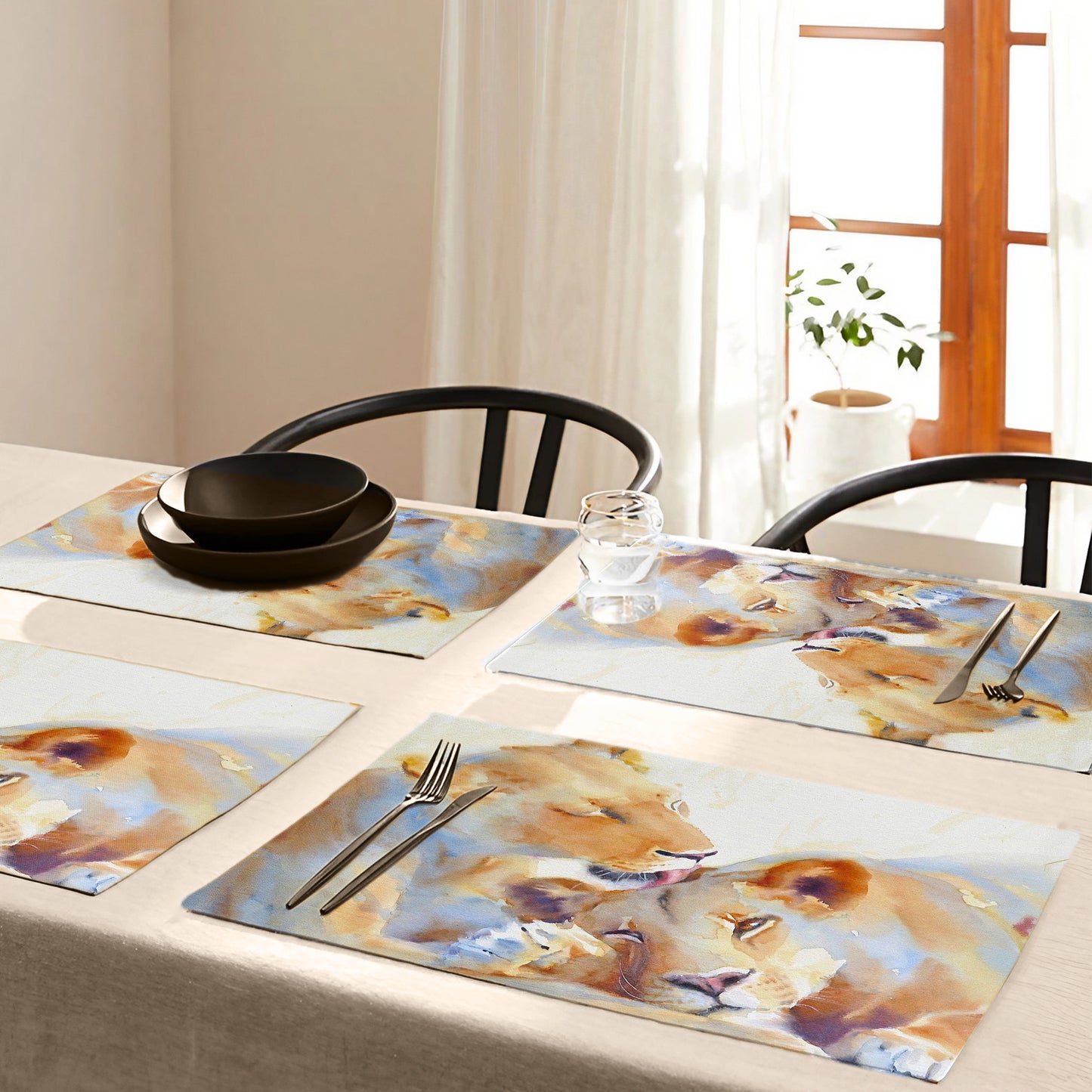 Wildlife Lioness Love Placemats