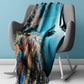 Wildlife Manta Ray Ocean Light Weight Fleece Blanket