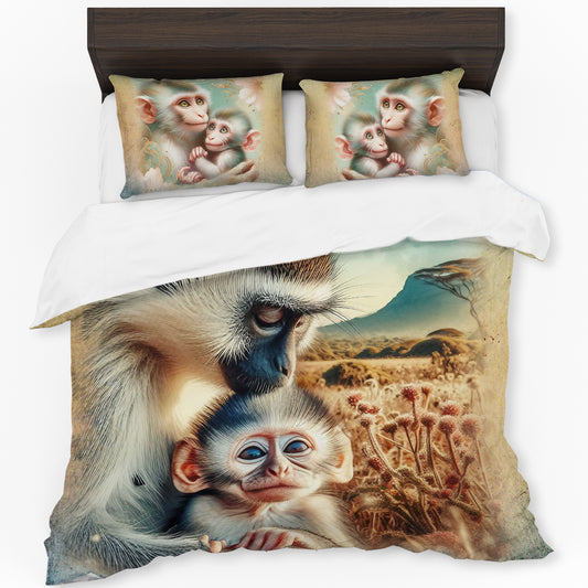 Wildlife Monkey Duvet Cover Set
