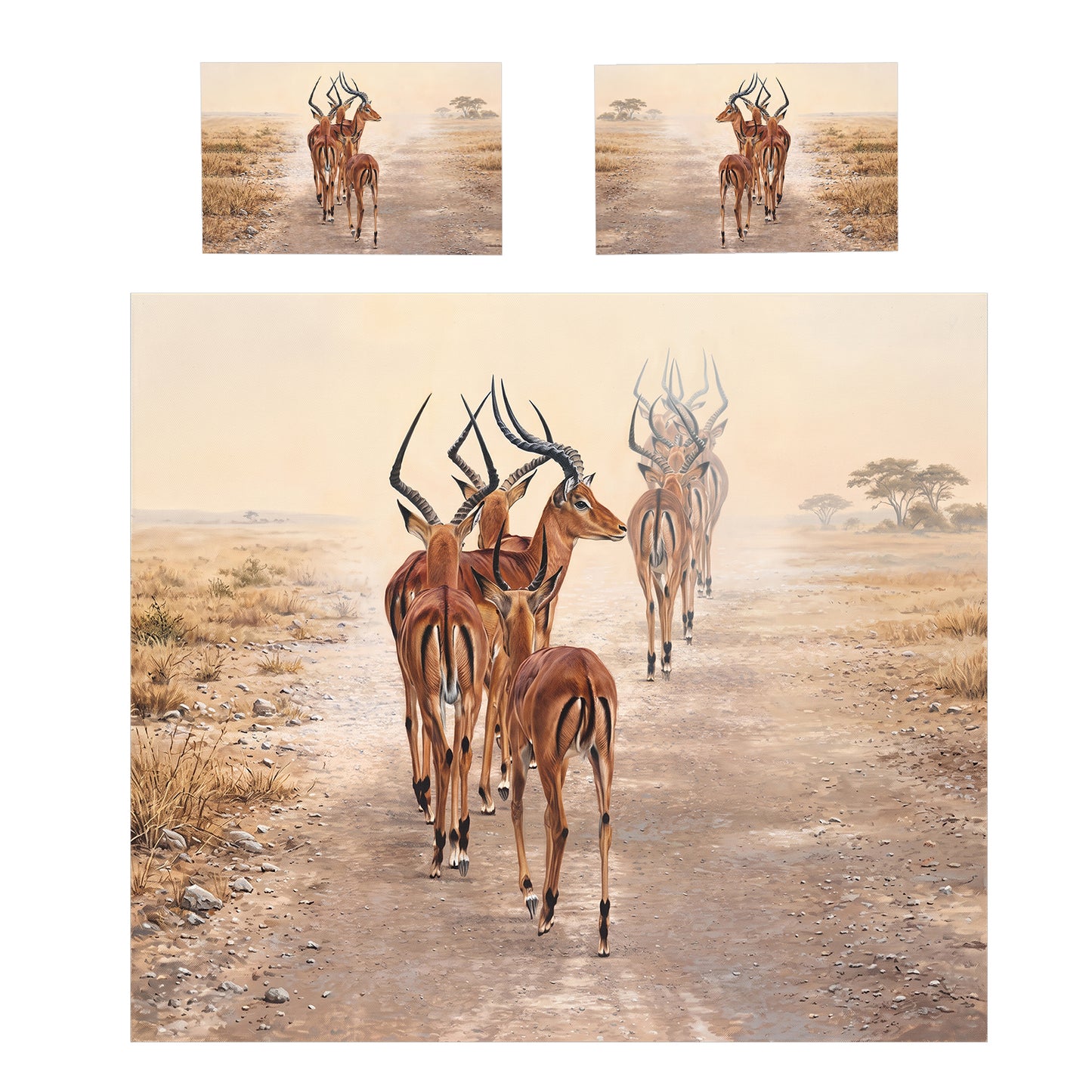 Wildlife Path of the Impala Duvet Cover Set