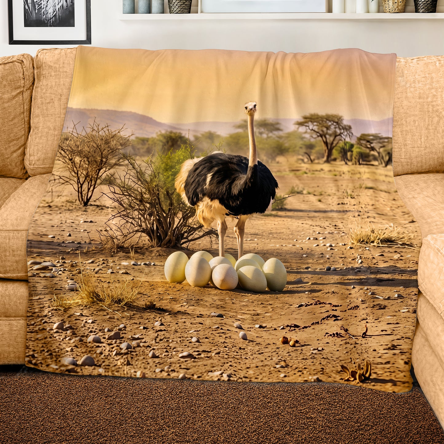 Wildlife Protective Mother Light Weight Fleece Blanket