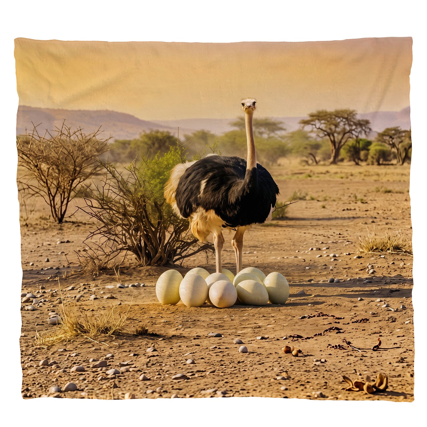 Wildlife Protective Mother Light Weight Fleece Blanket