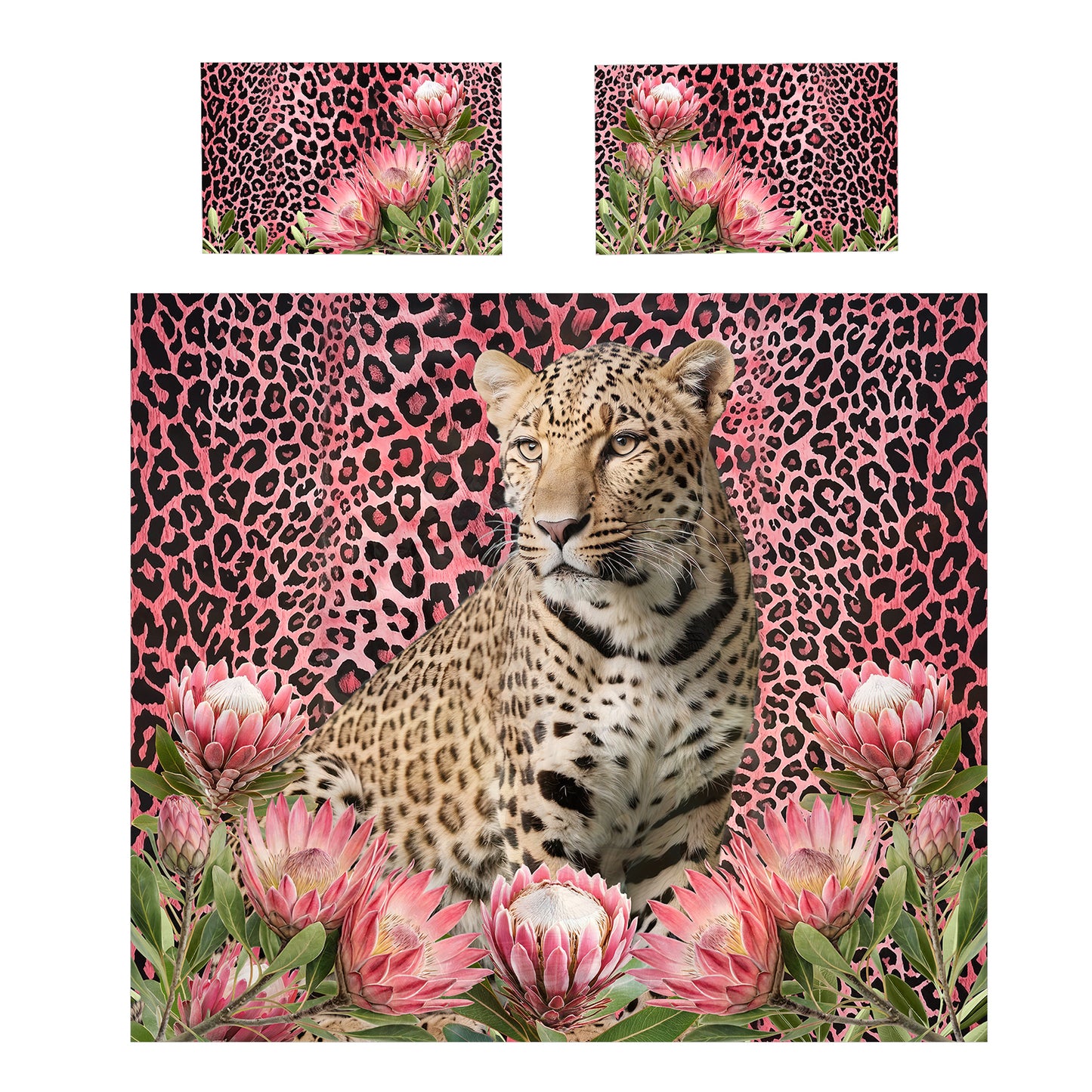Wildlife Queen Leopard Duvet Cover Set