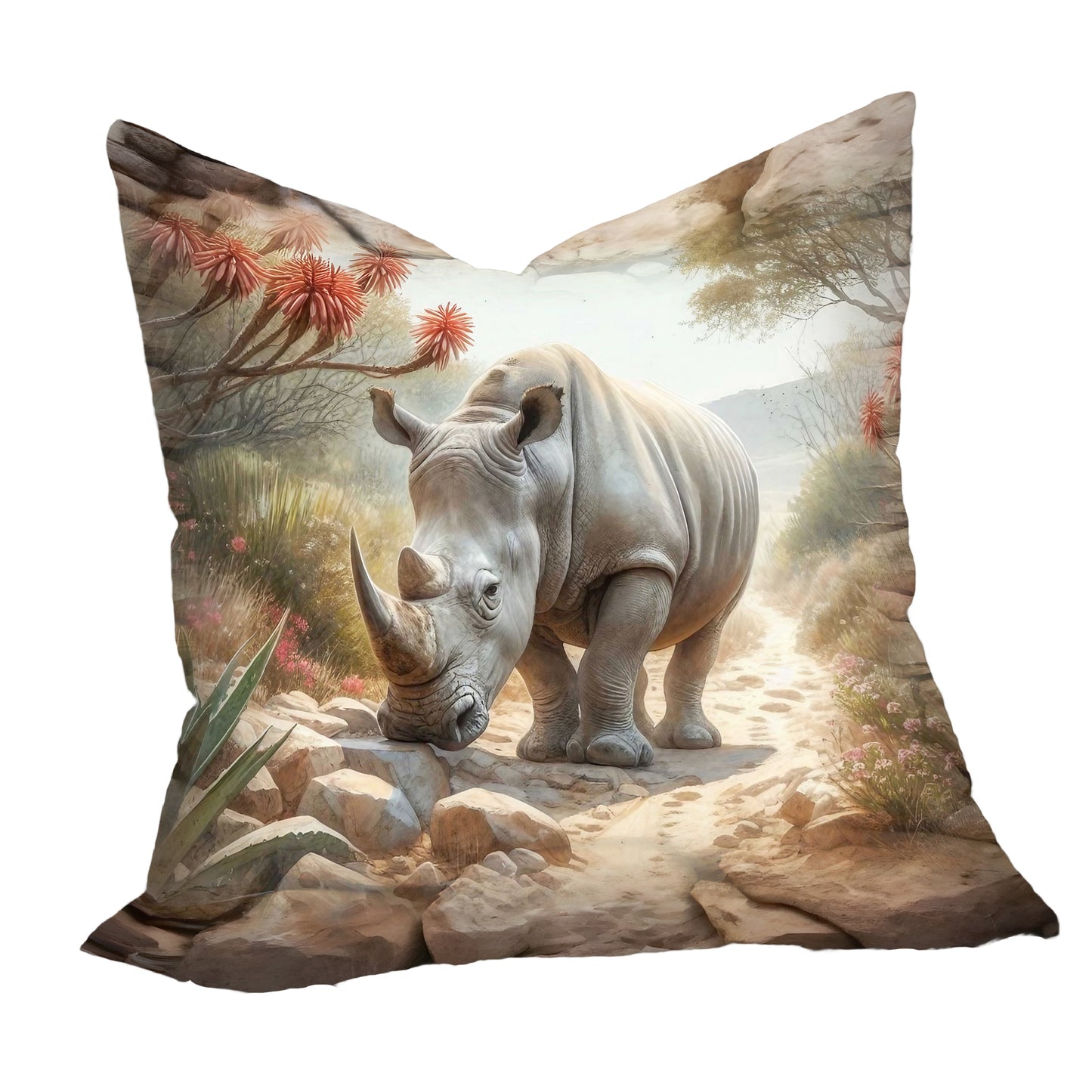 Wildlife Rhino Luxury Scatter