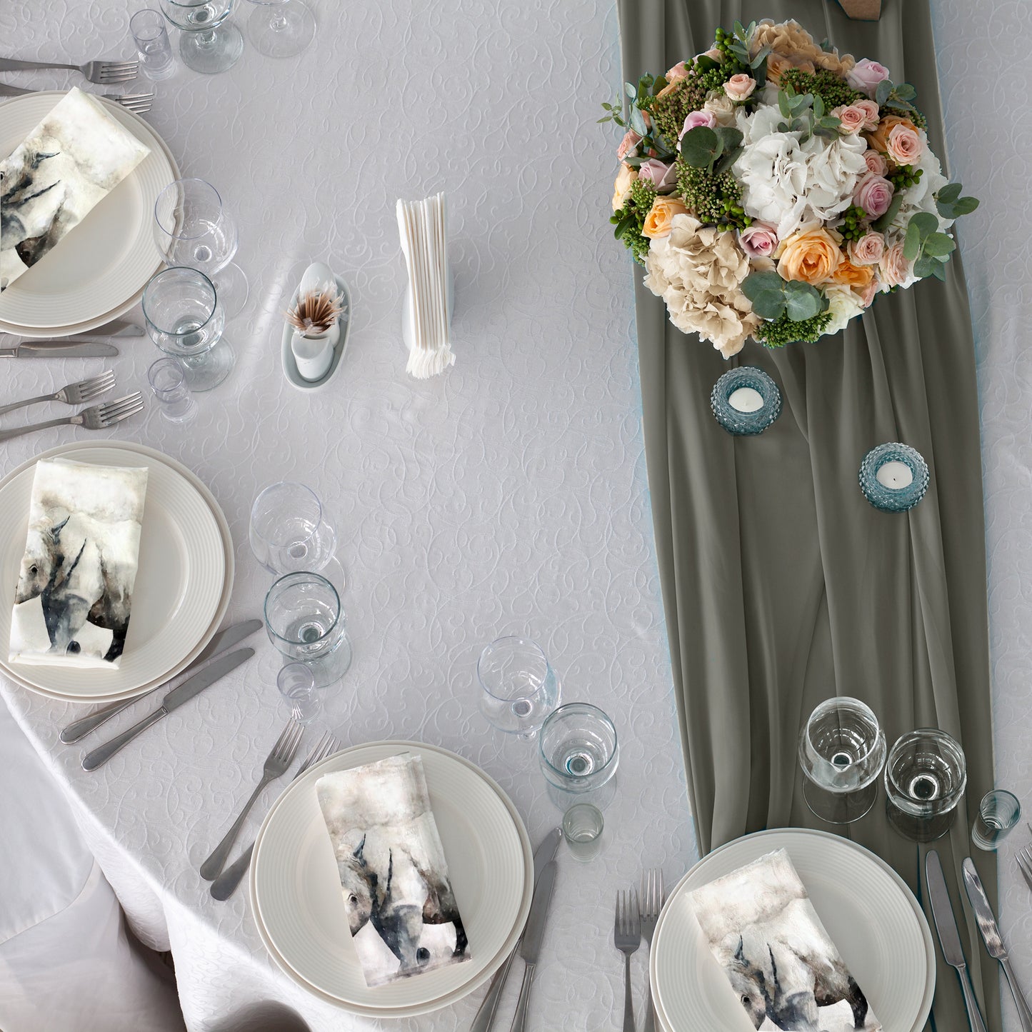 Wildlife Rhino Napkins