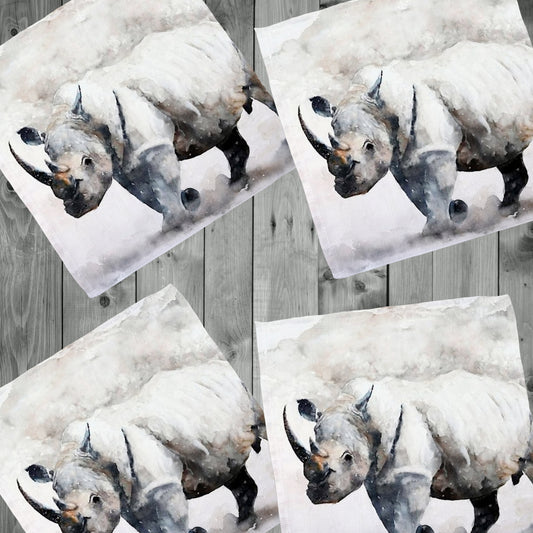 Wildlife Rhino Napkins