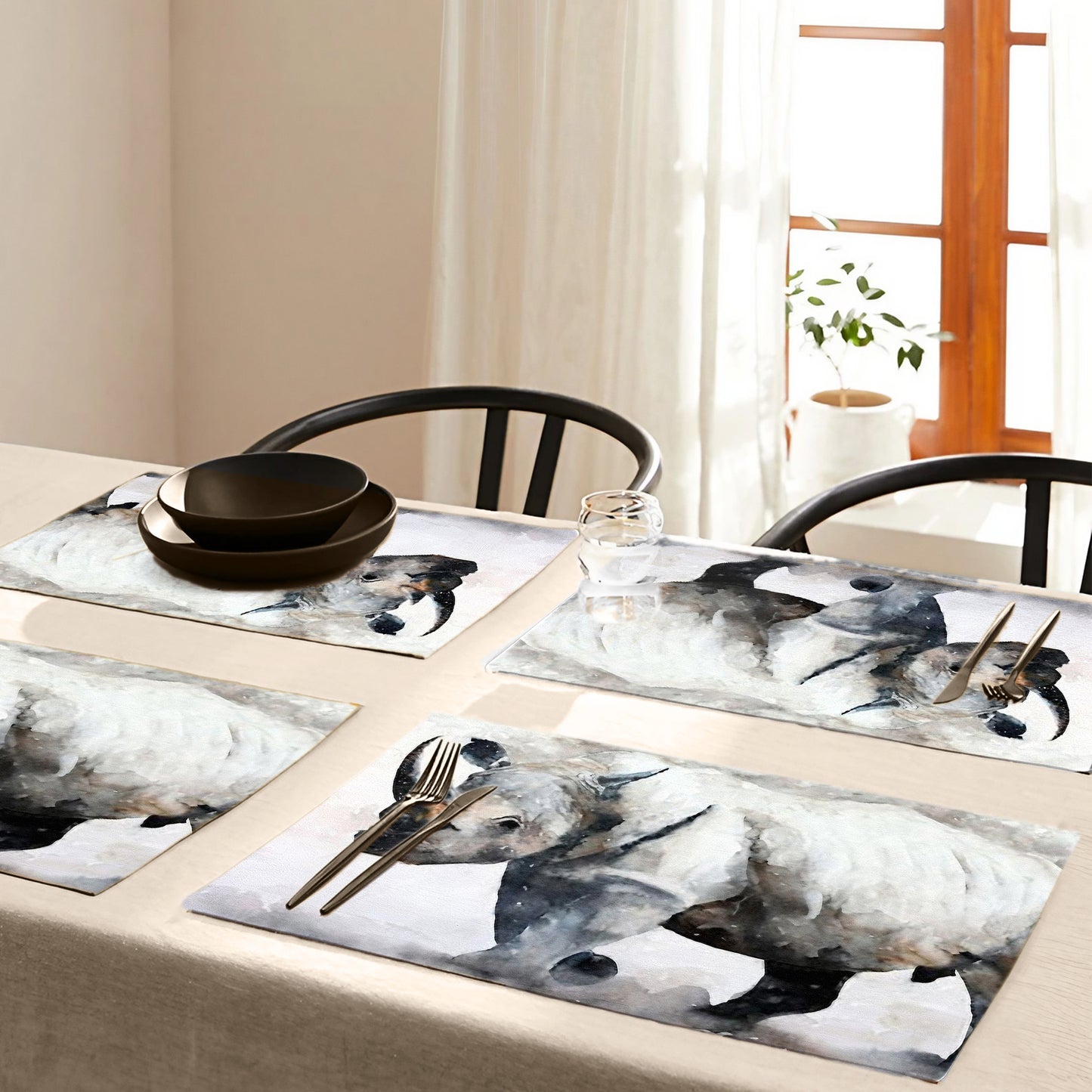 Wildlife Rhino Placemats
