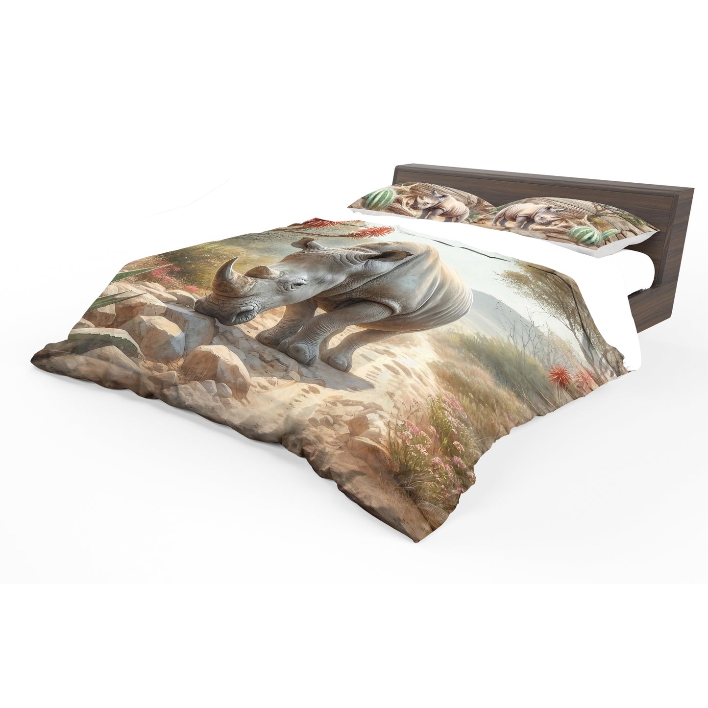 Wildlife Rhyno Duvet Cover Set