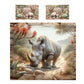 Wildlife Rhyno Duvet Cover Set