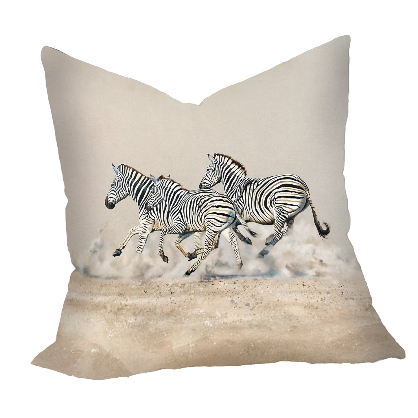 Wildlife Running Zebras Luxury Scatter