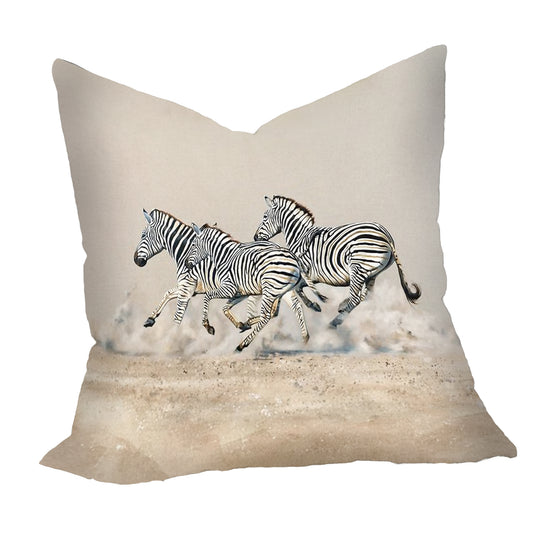 Wildlife Running Zebras Luxury Scatter