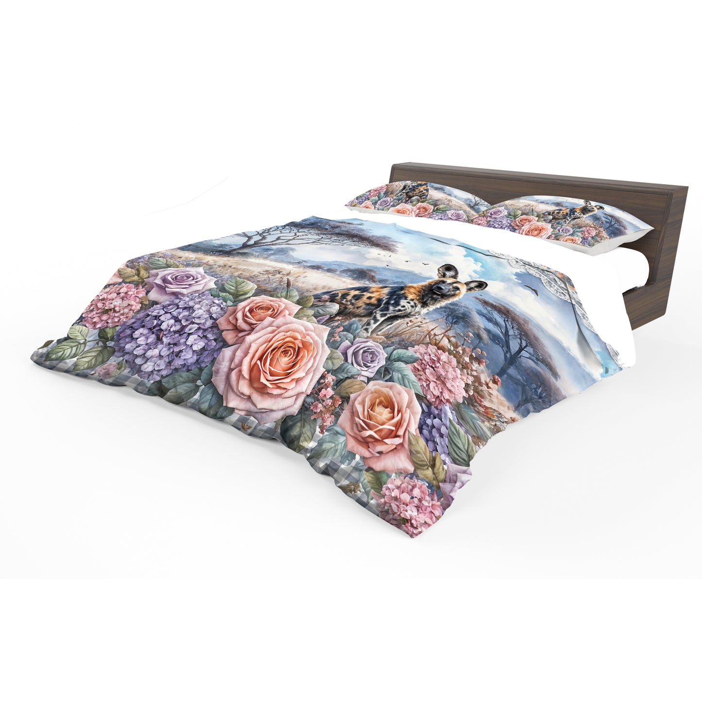 Wildlife Savanna Wild Dog Duvet Cover Set