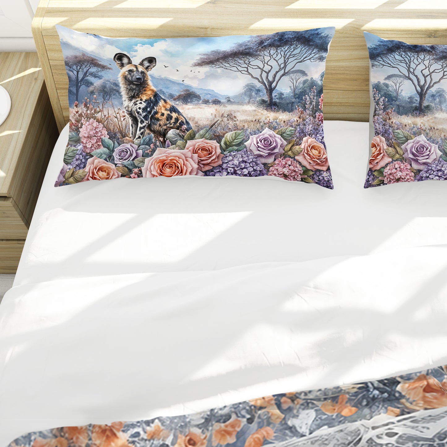Wildlife Savanna Wild Dog Duvet Cover Set