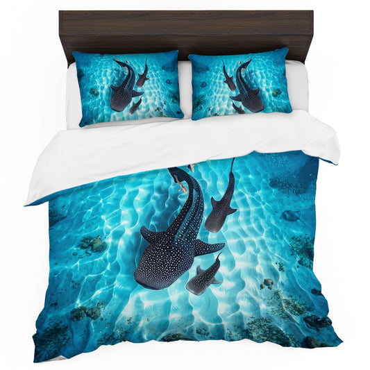 Wildlife Whale Shark Duvet Cover Set