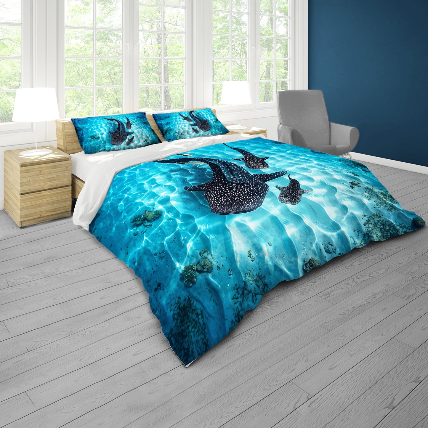 Wildlife Whale Shark Duvet Cover Set
