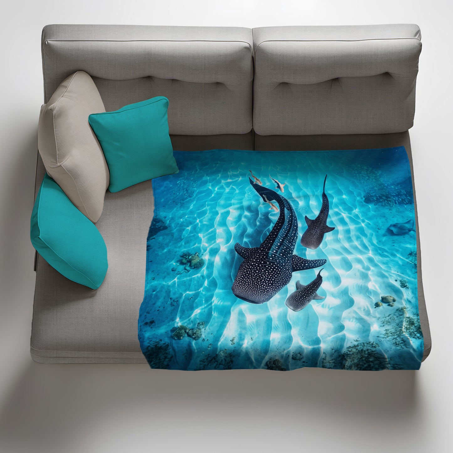 Wildlife Whale Shark Light Weight Fleece Blanket