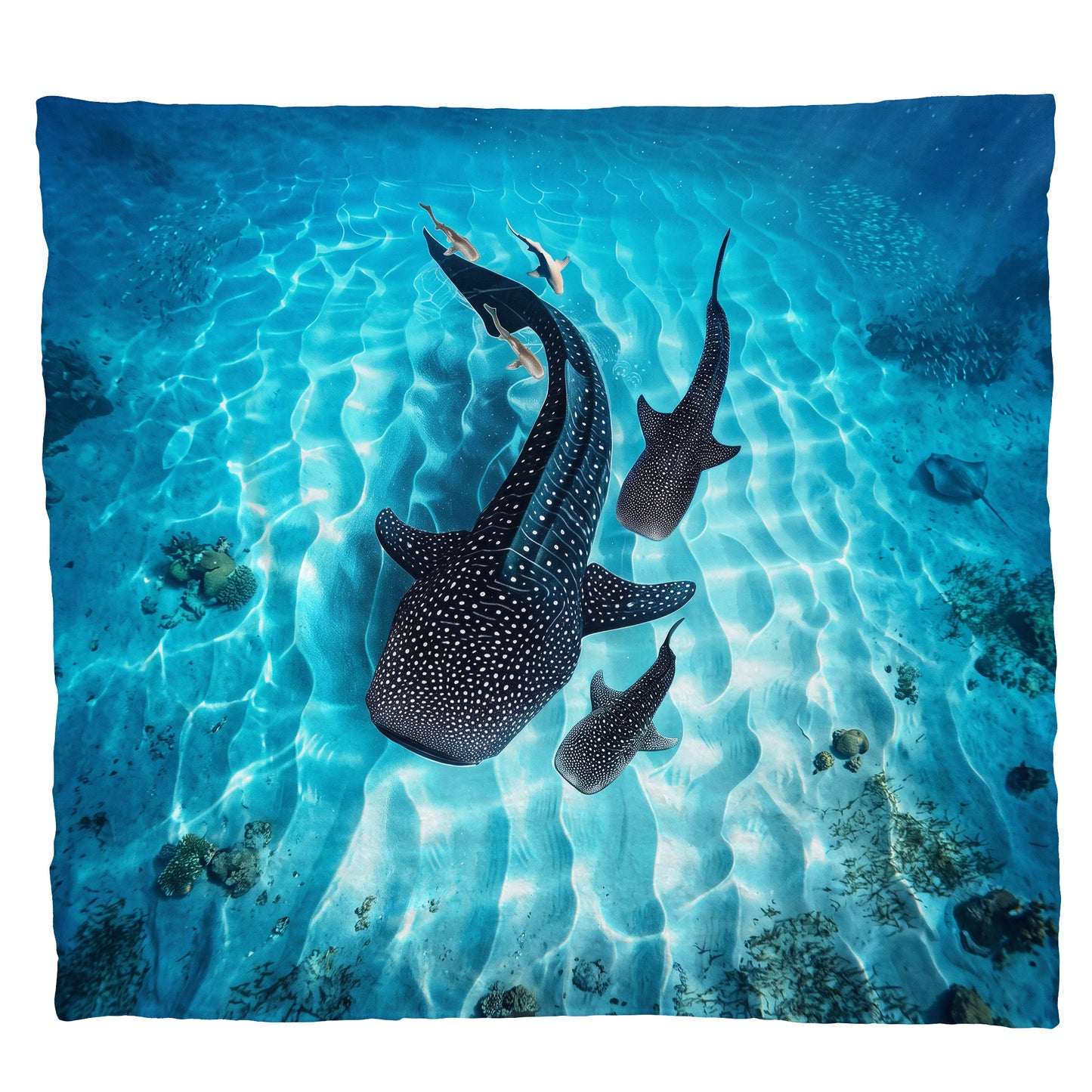 Wildlife Whale Shark Light Weight Fleece Blanket