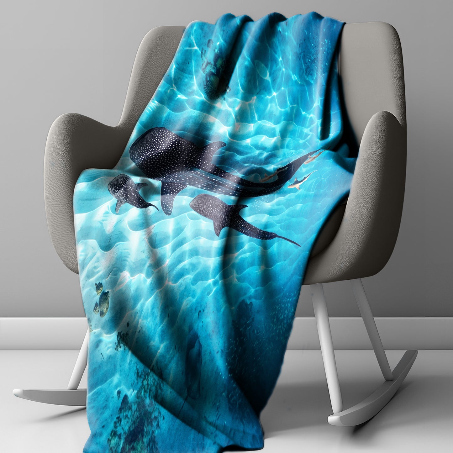 Wildlife Whale Shark Light Weight Fleece Blanket